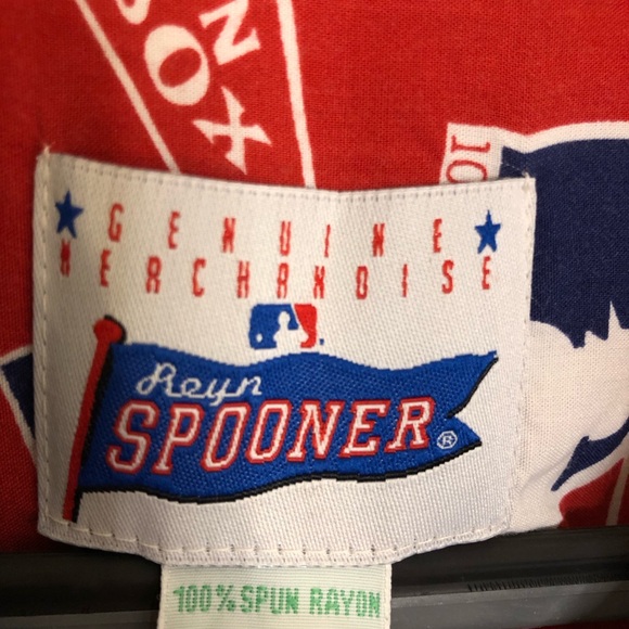 Vintage Boston Red Sox Reyn Spooner Hawaiian Shirt baseball MLB XL - Picture 2 of 9